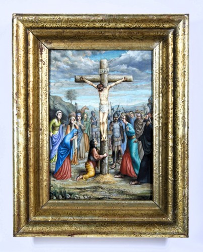 Antiquités - Crucifixion of Christ - France, Limoges 18th century 